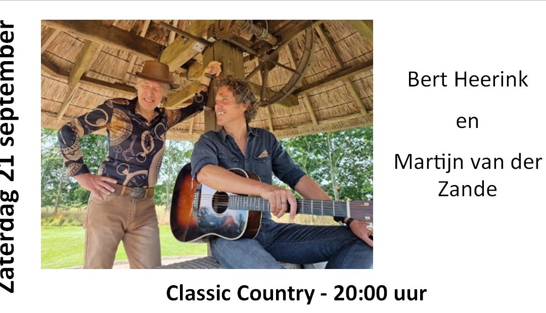 Concert Classic Country  in de Semsstraatkerk te Stadskanaal  Zaterdag 21 september 2024.   20.00 uur